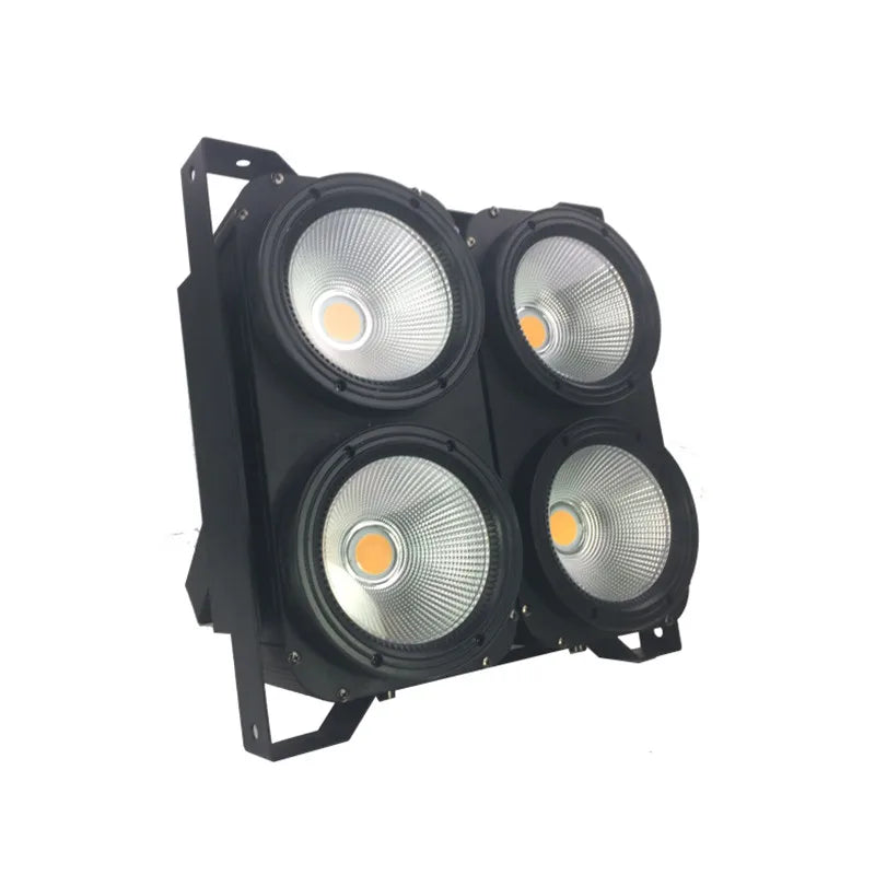LED Blinder Light 4x100W LED COB Stage Lighting Warm White 400W LED Audience Blinders Light in DJ Music Bar Garden Floor