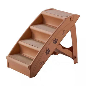 Hot Sale Steps Stairs Foldable and Portable Plastic Ladders 4 Step Non-Slip Safety Pet Ramp Stairs for Dog Cat Animal Dog Stairs