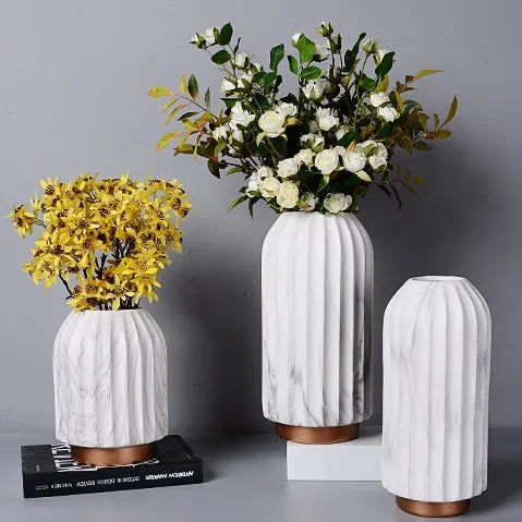 Marbling Ceramic Vase  Flowerpot  Tabletop Exquisite Ceramic Handicrafts Vase