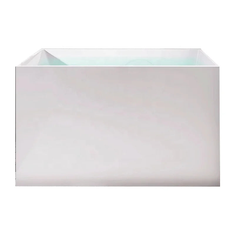 Cheap Freestanding Bathtub Acrylic Bathtub Small Freestanding Soaking Tub Indoor Bathroom Small Rectangle Bath 7 Layers Carton