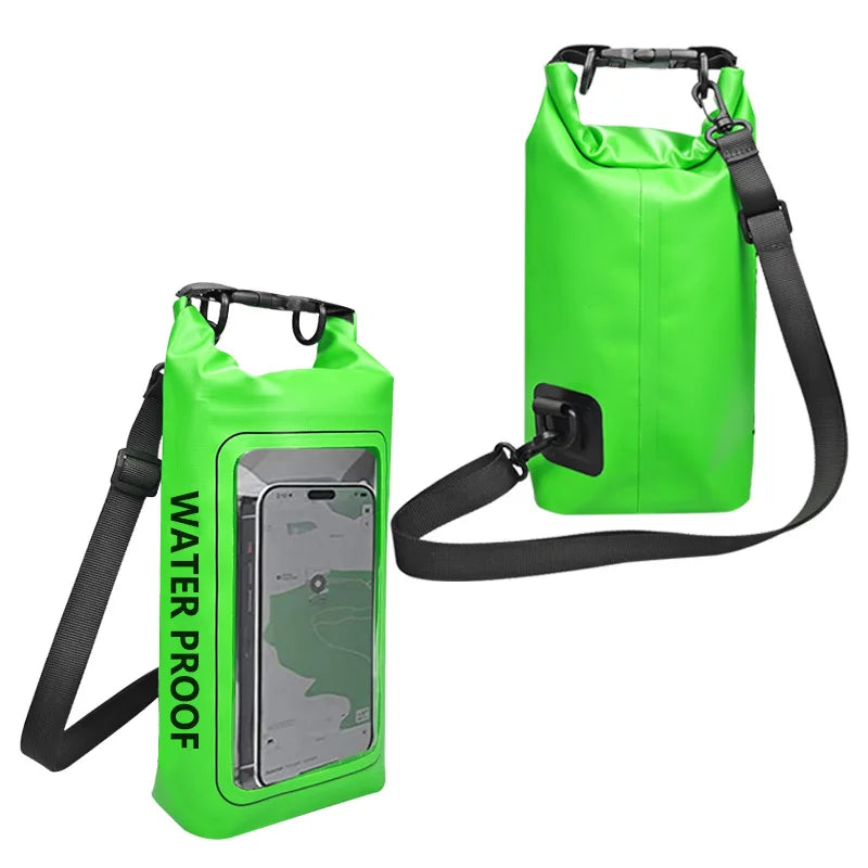 Lightweight PVC Roll Top Dry Bag Waterproof Kayaking Backpack for Men and Women 5L/10L/20L Capacity 50L/15L Option Available