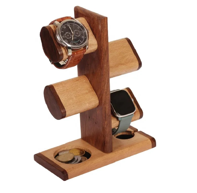Best Seller Charging Station Jewelry Organizer  5 in One Multiple Watch Display Tower Watch Stand