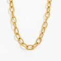 Fenny Wholesale 18K PVD Plated No Fade Fast Delivary Basic Solid Chunky Stainless Steel Choke Chain Necklace for Women