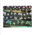 High Visibility Reflective Ribbon rainbow Color logo Printed Polyester Jacquard Webbing Knit Elastic Band Tape for Underwear