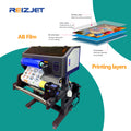 Erasmart Pink A3 UV DTF Printer A3 UV DTF Printer High-Resolution Color + White + Varnish Printing for Bottles Glass