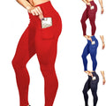 Women Custom Polyester/spandex Elastic Waist With Phone Storage Pocket Yoga Pants SCULPTING Tight Style LEGGINGS Female Workout
