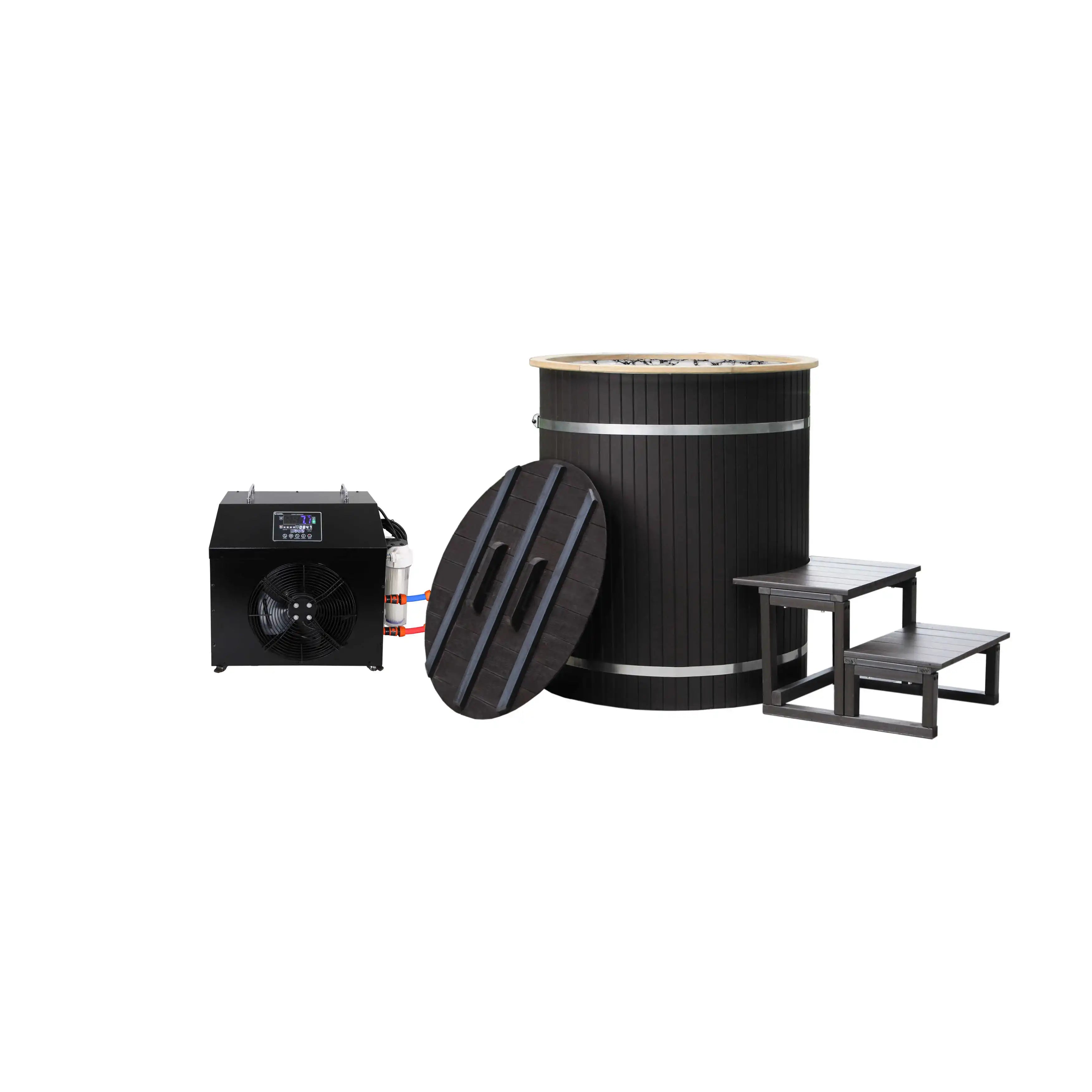 Wholesale Water Plunge Therapy Pool Icebath Ice Barrel Cold Bath Tub 1HP Chiller