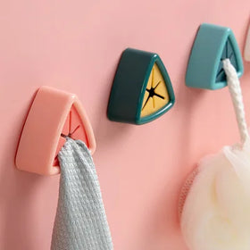 Free Punch Wall Mounted Hook Non-punch Towel Rack Towel Rag Storage Plug Hooks