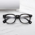 Benyi 2025 Unisex Optical Glasses Simple Mazzucchelli Acetate round Frame Anti-Blue Light Eyeglasses for Fashionable Women Men