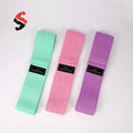 Custom Logo Gym Fitness Exercise Training Workout Non Slip Fabric Hip Booty Resistance Bands
