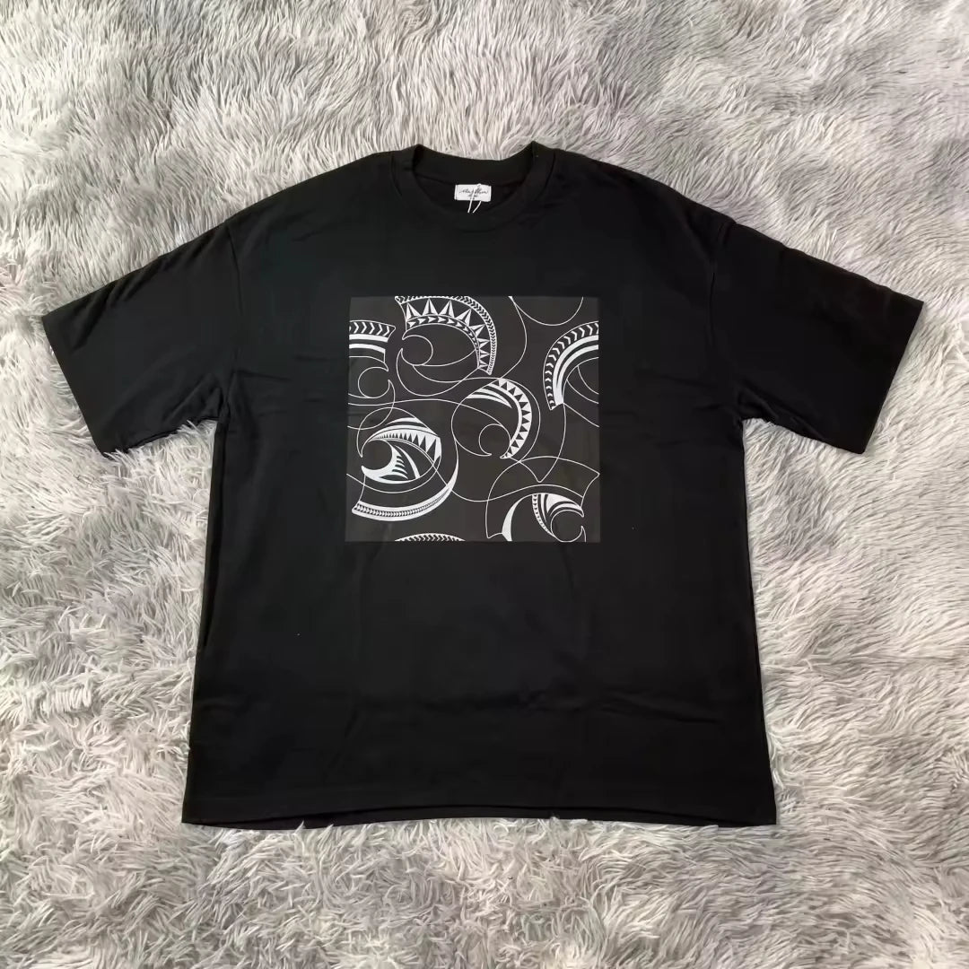 DENIMGUYS Men's Tshirt Summer Printed T-shirts Short Sleeve Tops for Men Casual Breathable Men's Clothes Custom Pattern