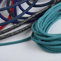 Custom Size 3mm-20mm Diameter Stretch Leather Braided Rope Waterproof PU for Handbag Handles Pet Collars Decorative Sofa Use