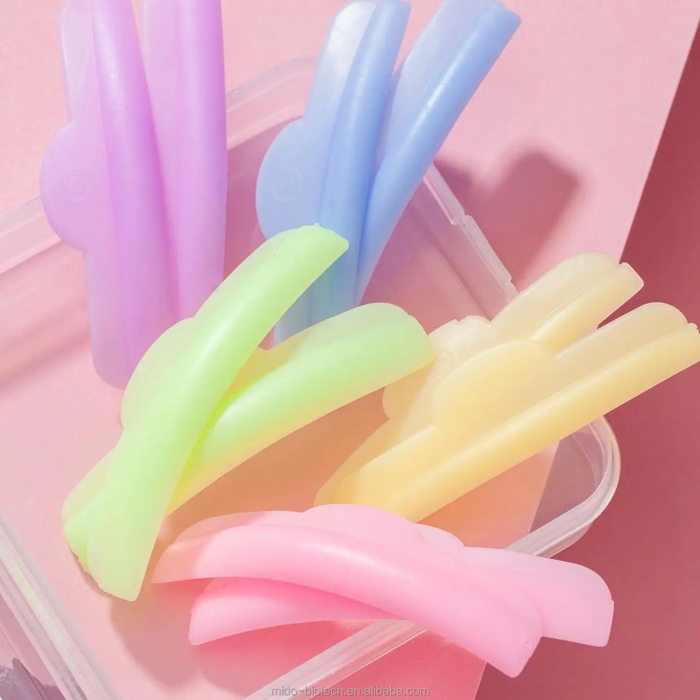Wholesale Accessories Different Size Clear Color Diy 5 Pair Lash Perming Perm Tool Silicone Curler Eyelash Eye Shield