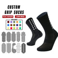 Wholesale Black Custom Brand Grip Sports Basketball Sock Anti-slip Breathable Soccer Socks
