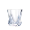 Square Base Whiskey Glass Hotel Ktv Twisted Crystal Whiskey Glass Shot Wine Glasses 220ml