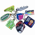 Rubber Soft Keychain Pvc 2d Keyrings Custom Soft Pvc Keyring