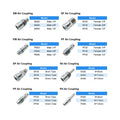 8mm 10mm 12mm  1/4'' 3/8'' 1/2'' C-Type Pneumatic Connect Tube Quick Couplers Release Air Pipe Coupling Hose Fittings