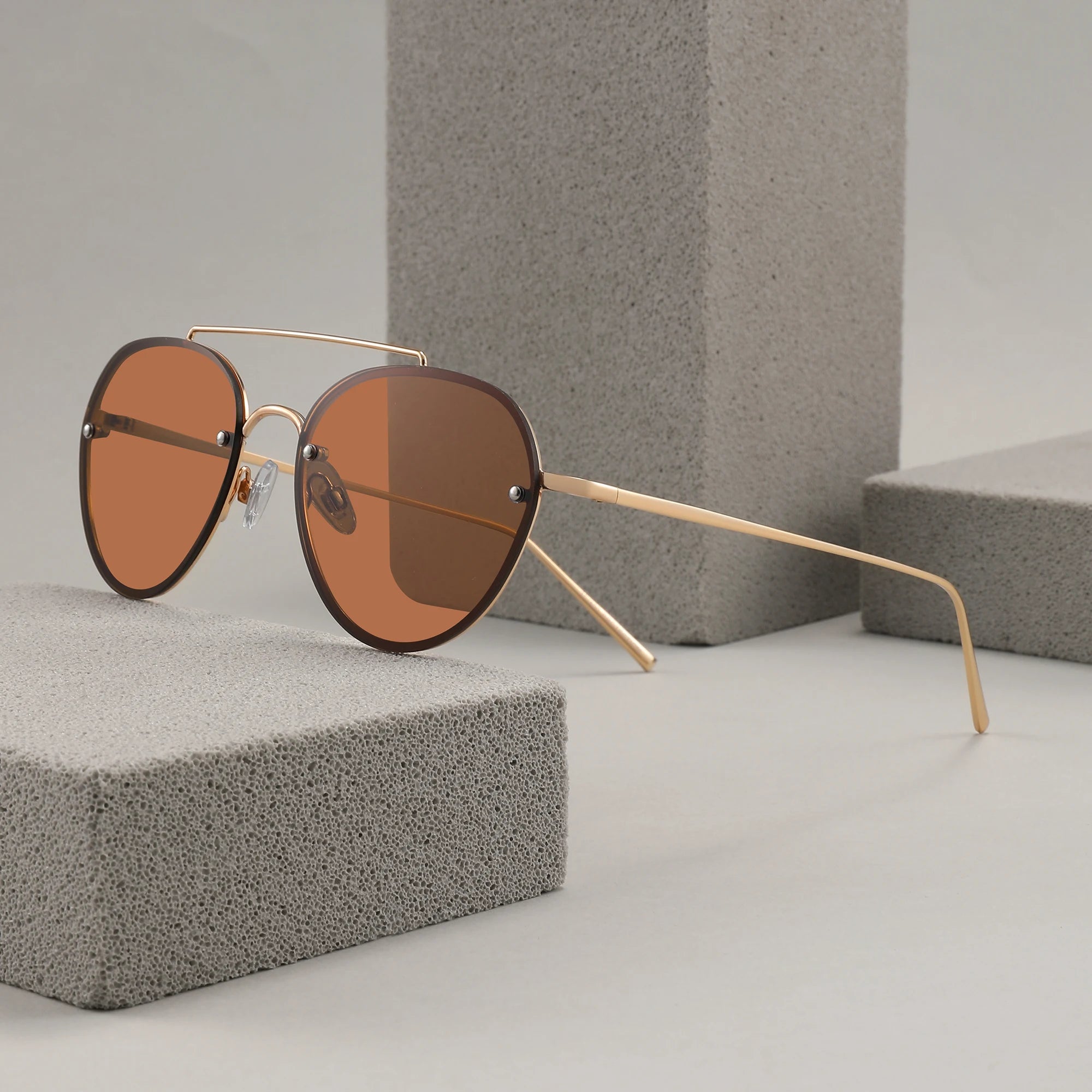 Retro Small Shape Frame Round Style UV400 PC Lenses Metal Unisex Shades Sunglasses Fashion Sunglasses 2024