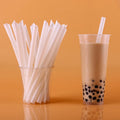 100% Compostable Eco Friendly PLA Disposable Straw Plastic Pla Klein White/Black Straws for Drink