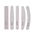 Wholesale Reusable 180/240 Grit zebra Nail Files Custom logo Double Side 80/80 100/180 Mix Shapes Cardboard Files for Manicure