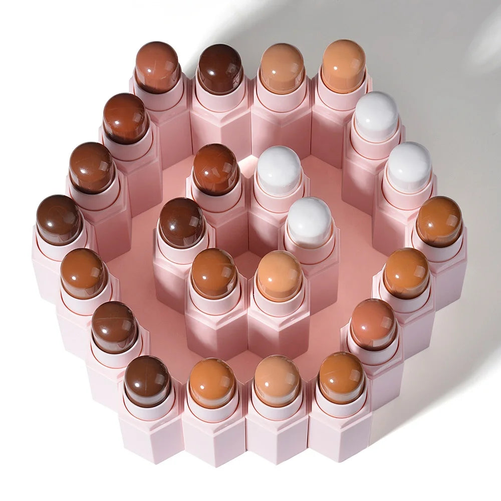 Custom Logo 13 Colors Stick Contouring Cream Body Bronzer Private Label Face Vegan Makeup Concealer Contour Stick for Black Skin
