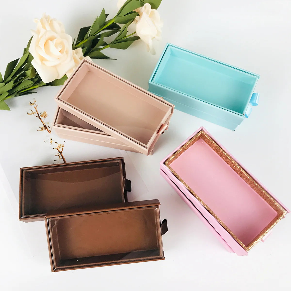 Custom Eye Lashes Box One Paire Eye Lash Packaging with Your Own logo Luxury Cardboard False Eyelash Packaging Box