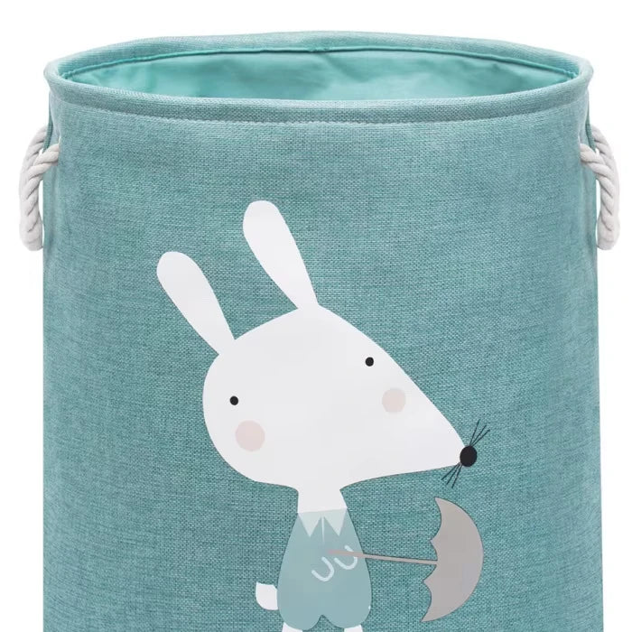 Foldable Waterproof Round Laundry Basket with Linen & EVA Material for Organizing Clothes Bedding Toys-Large Capacity Storage