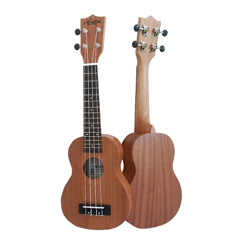Wholesale Aiersi soprano Ukelele China Made 21 Inch Ukulele Custom logo Mahogany Cheap Price Hawaii Guitar Musical Instrument
