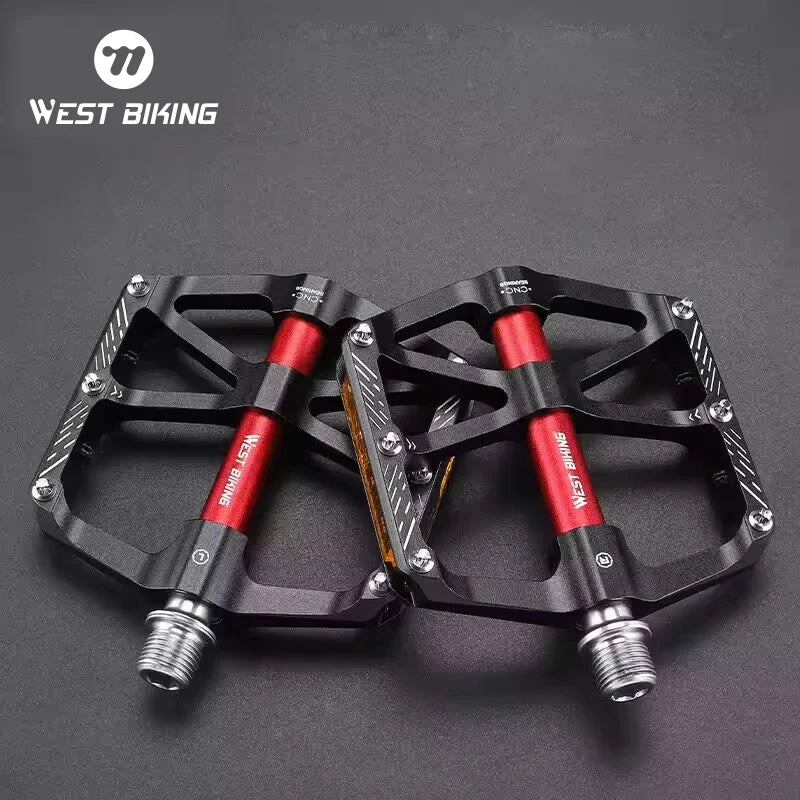 Aluminum Alloy Light Bicycle Pedal Road Bike MTB Parts 3 Bearing Pedal for Non-slip Sealed Cycling Bike Pedal