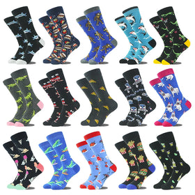 Whale Fashion Socks Custom Made Funny Colorful Cotton Fancyed Cool Business Bright Colored Mens Dress Socks for Men