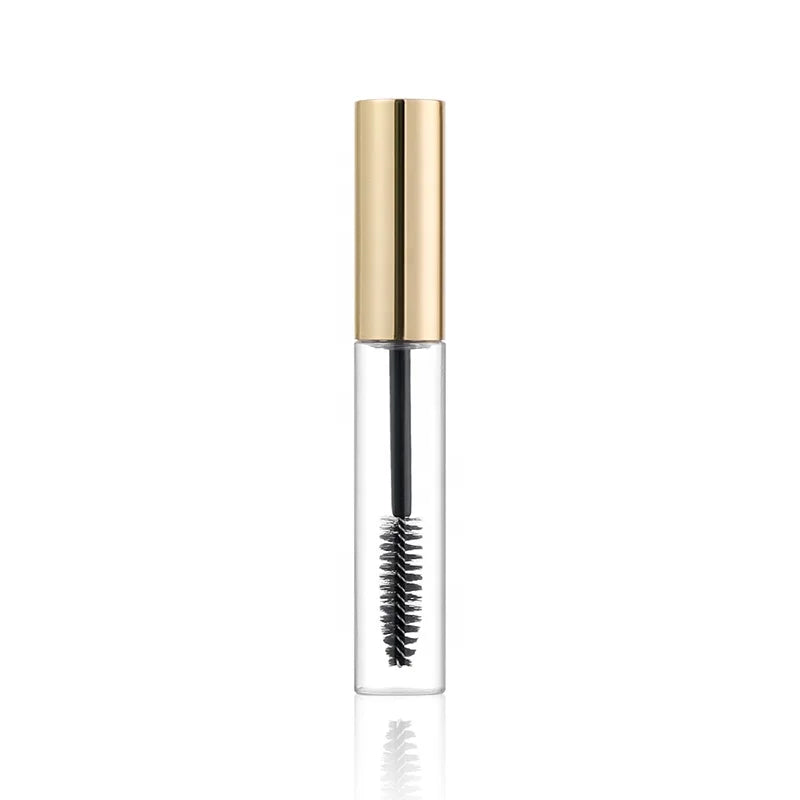 Easy-to-Carry 10ML Gold Mascara Plastic Bottle Beautiful Design for On-the-Go UseConvenient and Practical
