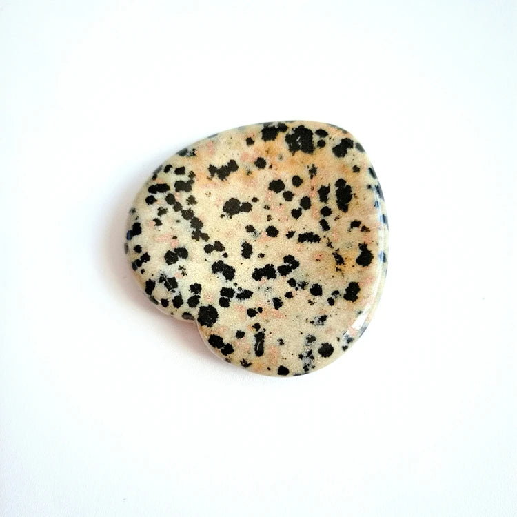 2026 7 chakra gemstone palm stone dalmation jasper gemstone worry stone shiatsu massager for healing massage