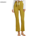 Hot Custom Casual Wide Leg Yoga Pant Leggings Women High Waist Flare Leggings