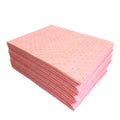 Hotsale Oilspillpro CHA-P0250 Medium-Weight 15*19'' Pink Chemical Absorbent Pads 3mm Absorb Chemical Mat Liquid Environmental