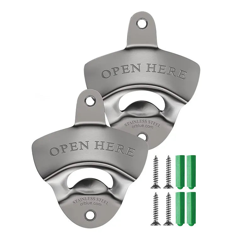 New Silver Eco-Friendly Stainless Steel Wall Mounted Bottle Beer Opener
