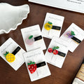 RARA 5.3CM Fashion Hot Sale Wholesale Hair Accessories Hair Clip Flowers Stitching Tomato Strawberry Fruit Acetate Hair Claws