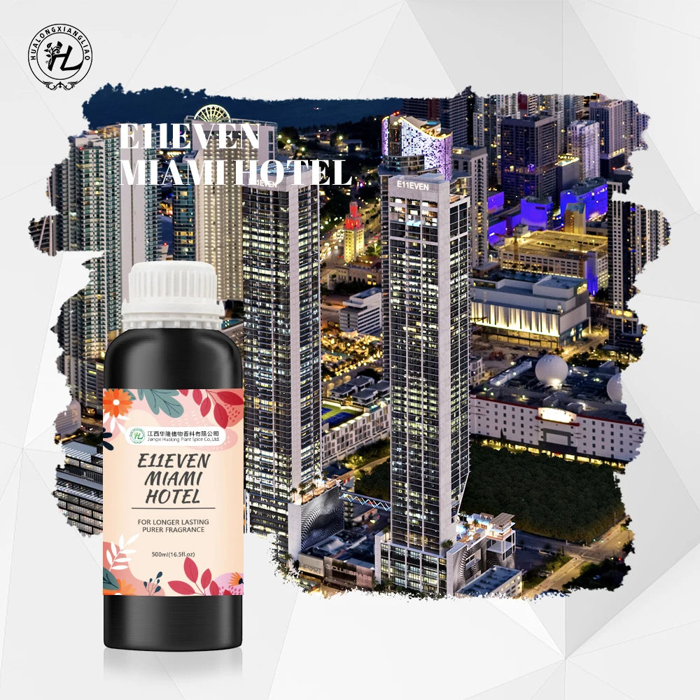 HL- Private Label Natural Essential Oil Diffuser 500ml SupplierBulk Hotel Scent Perfume Fragrance Oil Inspired by E11EVEN Miami