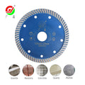 GJ Quality 5 Inch 125mm Ultra-thin Sharp Diamond Tile Blade Diamond Turbine Saw Blade for Granite Marble Ceramic Stone Cutting
