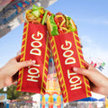 Custom Printed Eco Friendly Greaseproof Aluminum Foil Lined Hot Dog Packaging Paper Bags for Barbecue Grilling Fast Food