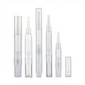 1ml 2ml 4ml Factory Wholesale Empty Plastic Cosmetic Pen with Brush Tip for Teeth Whitening Transparent Labeling