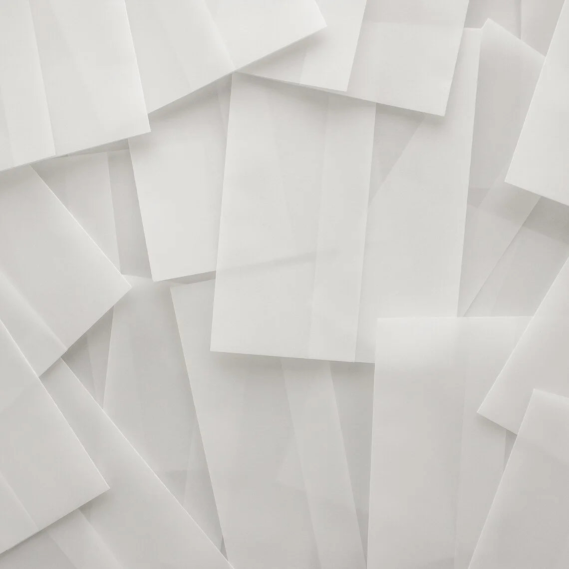 Wholesale Blank Unfolded White Translucent 130x180mm Vellum Wrap Jacket for Invitation Styles