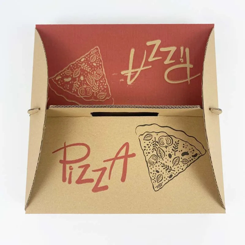 Customizable Size Custom Logo Printed Corrugated Food Packaging Pizza Boxes