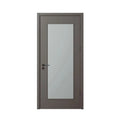 Cheap Price Frosted Glass Wood Door Composite Wood Doors with Simple Grid Design