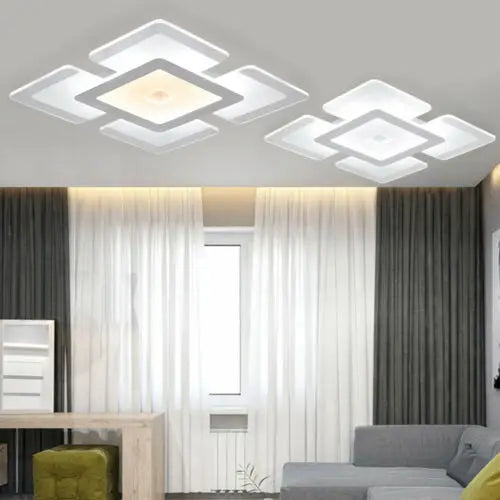 Elegant Acrylic Square Modern LED Ceiling Light for Bedroom Living Room Bedroom Home Decoration Lamp