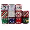 Wired Christmas Crafts DIY Decorative Wired Wrapping Satin Gift Packing Ribbon Roll