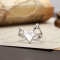 VIANRLA 925 Sterling Silver Statement Look Ring Open Adjustable Women Ring