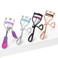 Eyelash Curler Peach Heart Fan-shaped Wide-angle Side Comb and Clip Beauty Makeup Curling False Eyelashes Auxiliary Tool