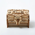 Laster Cutting 3D Wooden Puzzle DIY Handmade Fully Assembly Gift Antique Wooden Jewelry Box 3d Puzzles for Adults