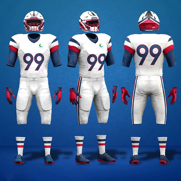Latest Game American Football Jerseys Sublimation Blank American Football Uniform Sets Youth American Football Wear