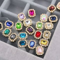 Wholesale Small Size Rectangle Shape Glass Crystal Cup Chain Rhinestones